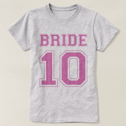 Bruid 10 T-shirt (Design voorkant)