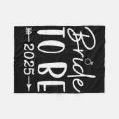 Bruid 2025 Bachelorette-feest Bruidsfeest M Fleece Deken (Voorkant (Horizontaal))