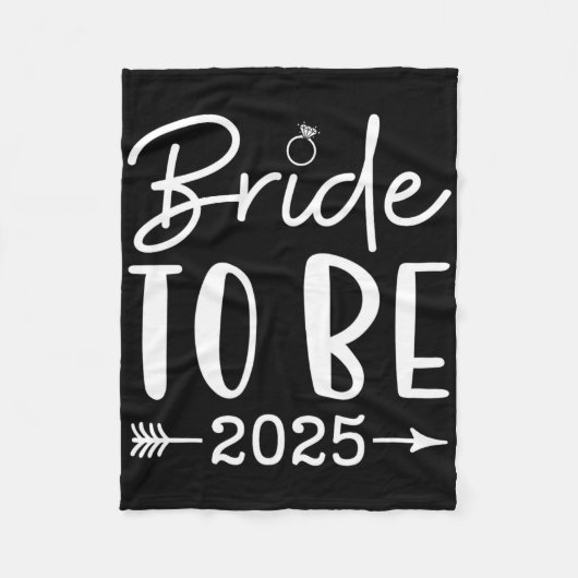 Bruid 2025 Bachelorette-feest Bruidsfeest M Fleece Deken (Voorkant)