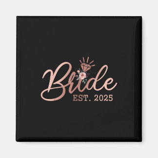 Bruid 2025 Bachelorette-feest Huwelijk Getrouwd Br Magneet