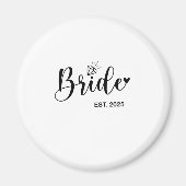 Bruid 2025 Lente Trouw Aankondiging Huwelijk Magneet (Voorkant)