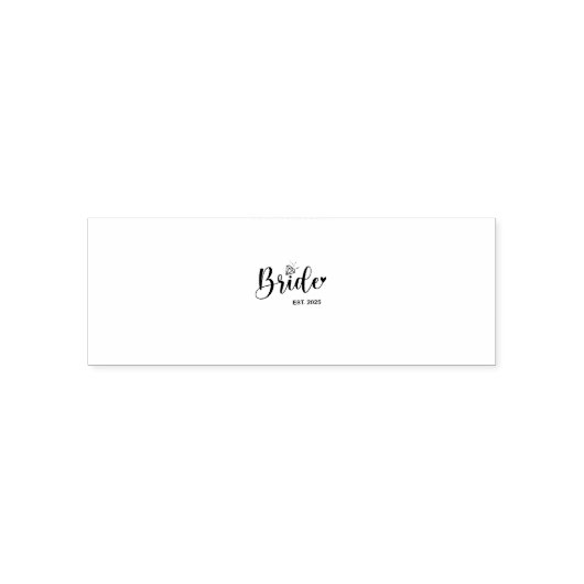 Bruid 2025 Lente Trouw Aankondiging Huwelijk  Zelfinktende Stempel (Design)