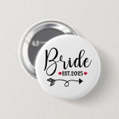 Bruid 2025 Trouwen Matching Mevrouw Est 2025 Gehuw Ronde Button 5,7 Cm (Voorkant /achterkant)