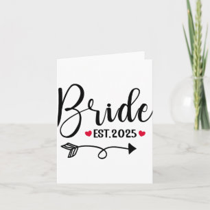 Bruid 2025 Wedding Matching Mrs. Est 2025 Getrouwd Kaart