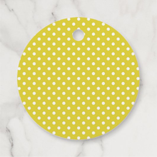 Bruid 2 BEE Schattig Geel Polkadot Vrijgezellenfee Bedankjes Labels (Achterkant)