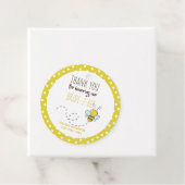 Bruid 2 BEE Schattig Geel Polkadot Vrijgezellenfee Bedankjes Labels (In situ)