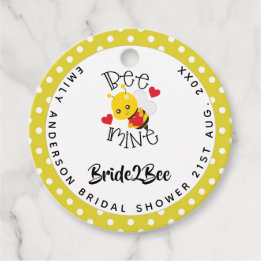Bruid 2 Bij Mij Geel Stippen Bruiloft Feest Bedankjes Labels