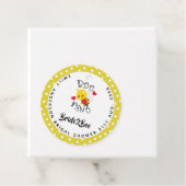 Bruid 2 Bij Mij Geel Stippen Bruiloft Feestje Bedankjes Labels (In situ)