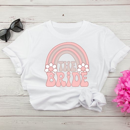 Bruid 70s Retro Bachelorette Party T-shirt