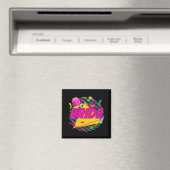 Bruid 90s Bach Crew Team Retro Bachelorette Match Magneet (Insitu (Vaatwasser))
