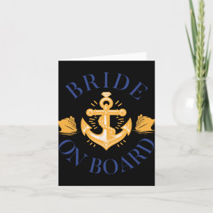 Bruid aan boord Nautische Cruise Nauti Bachelorett Kaart