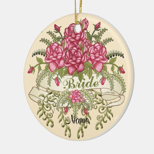 Bruid aangepaste bruiloft ornament (Links)