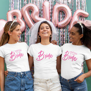 Bruid Aangepaste tekst T-shirt