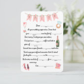 Bruid Advies Libs Wit Informatiekaartje (Staand voorkant)