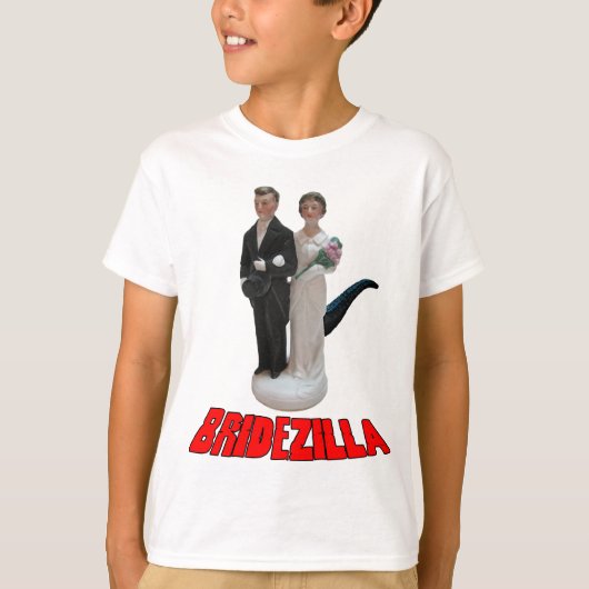 Bruid Als Een Feeks Grappig Bruilofts-T-Shirt of P T-shirt (Voorkant)