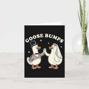 Bruid &amp; bruidegom bruid om Gekke ganzenbruilof Kaart