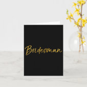 Bruid & Bruidegom Wedding Design Studio Mannen Kaart (Gele Bloem)