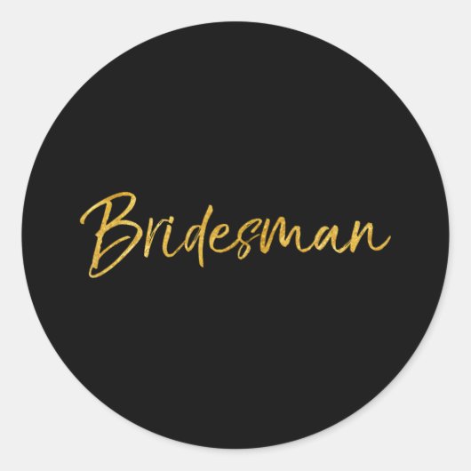 Bruid &amp; Bruidegom Wedding Design Studio Mannen Ronde Sticker (Voorkant)