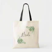 Bruid. Aquarel succulenten. Trouwcactus Tote Bag (Voorkant)