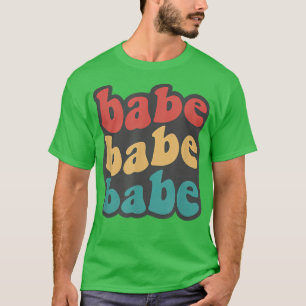 Bruid Babe Bruid Wordt Bruidsmeisjes Retro vrijgez T-shirt