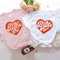 Bruid Babe Stam T-Shirt Bachelorette Retro T-shirt