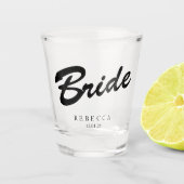 Bruid Bachelorette Party gepersonaliseerd Shot Glas (Voorkant)
