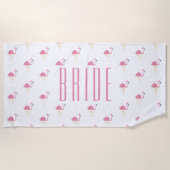 Bruid Bachelorette Weekend Flamingo Handdoek (Voorkant)
