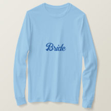 Bruid Basic T-shirt met lange mouwen
