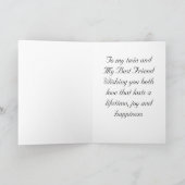 BRUID, BESTE VRIEND EN MIJN "TWEELING" OP TROUWDAG KAART (Binnen)