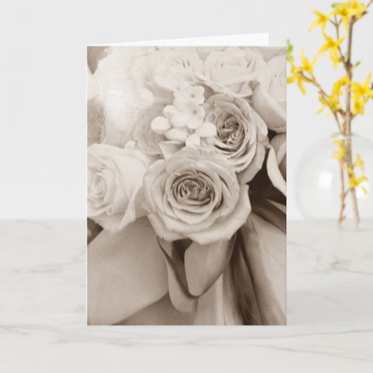 BRUID, BESTE VRIEND EN MIJN "TWEELING" OP TROUWDAG KAART (Gele Bloem)