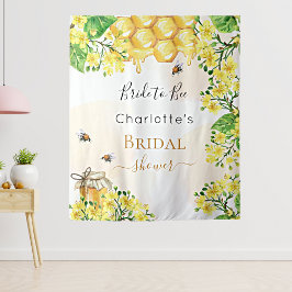 Bruid Bij huwelijksuitnodiging bruid worden gele d Wandkleed