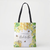 Bruid bijen hommels honing gele bloemen tote bag (Voorkant)