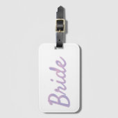 Bruid: bijpassende droomwolkenliefhebber bagagelabel (Voorkant (verticaal))