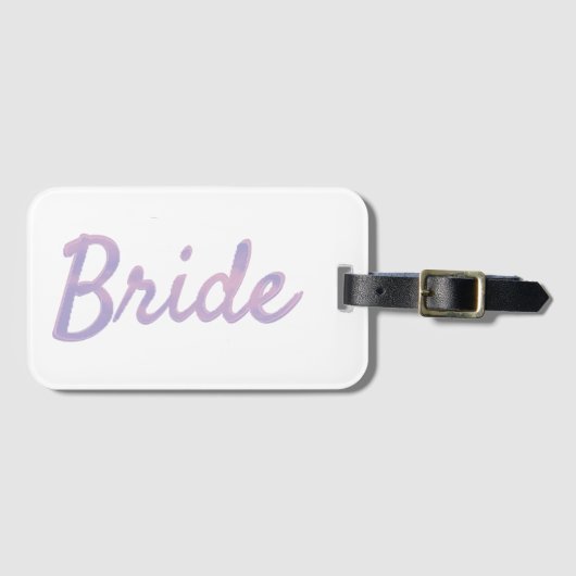 Bruid: bijpassende droomwolkenliefhebber bagagelabel (Voorkant (horizontaal))