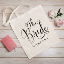 Bruid Black Script Persoonlijke Trouwdag