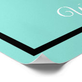 BRUID Bling Enorme Bruiloft Aftel Feestje Poster (Hoek)