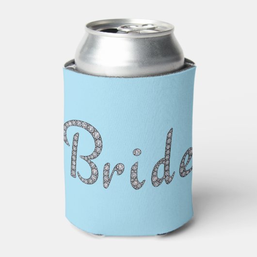 Bruid bling koelbox blikjeskoeler (Blikje Voorkant)