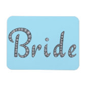 Bruid bling magneet (Horizontaal)