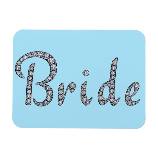 Bruid bling magneet (Horizontaal)