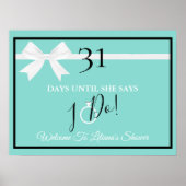 BRUID Bling Prachtig Bruiloft Uitstapje Aftel Fees Poster (Voorkant)