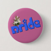Bruid Bloem Boeket Button Pin (Voorkant)