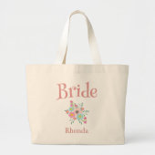 Bruid bloemen grote tote bag (Voorkant)
