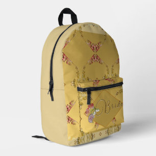 Bruid Bloemen Print Cut Naaizak Bedrukte Rugzak