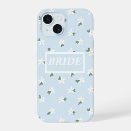 Bruid bloemen telefoonhoesje iPhone 15 case