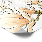 Bruid Blond Jurk Bloemrijke Welkom Bruiloft Bridal Poster (Hoek)