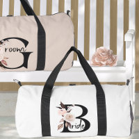 Bruid Boho Bloemen Brief Huwelijk Overnight