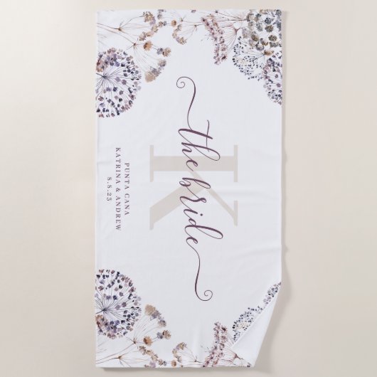 Bruid Boho Strandhanddoek Strandlaken (Voorkant)