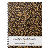 Bruid Boujee Trendy Luipaardprint  Notitieboek (Voorkant)