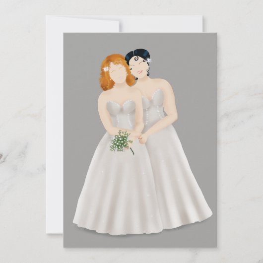 Bruid & Bruid Save The Date (Voorkant)