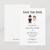 Bruid & Bruidegom - 3x5 Save the Date (Voorkant / Achterkant)